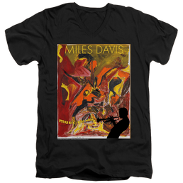 Miles Davis Music Is An Addiction - Men's V-Neck T-Shirt Men's V-Neck T-Shirt Miles Davis   