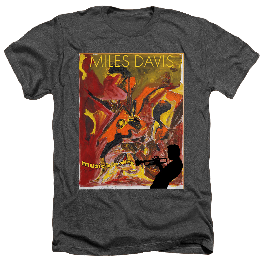 Miles Davis Music Is An Addiction - Men's Heather T-Shirt Men's Heather T-Shirt Miles Davis   