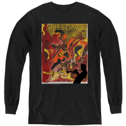 Miles Davis Music Is An Addiction - Youth Long Sleeve T-Shirt Youth Long Sleeve T-Shirt Miles Davis   