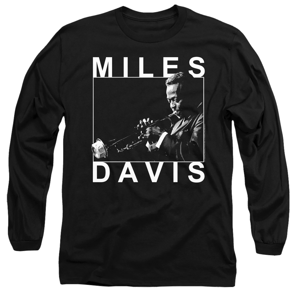 Miles Davis Monochrome - Men's Long Sleeve T-Shirt Men's Long Sleeve T-Shirt Miles Davis   