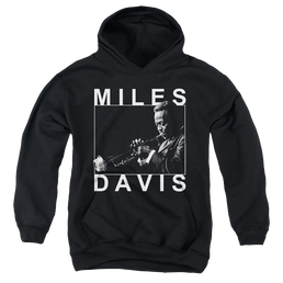 Miles Davis Monochrome - Youth Hoodie Youth Hoodie (Ages 8-12) Miles Davis   