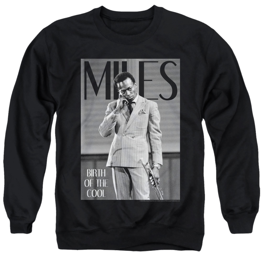 Miles Davis Simply Cool - Men's Crewneck Sweatshirt Men's Crewneck Sweatshirt Miles Davis   