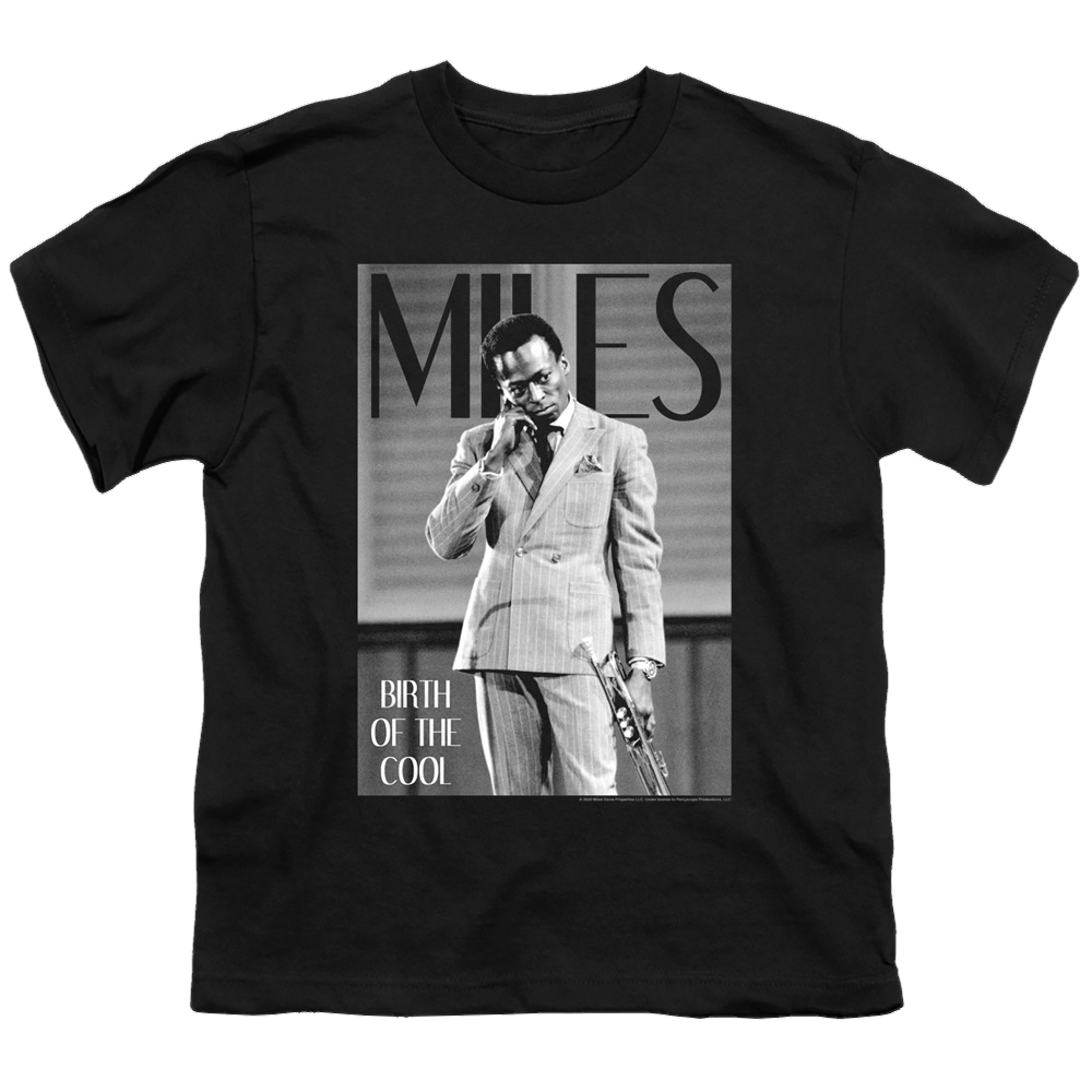 Miles Davis Simply Cool - Youth T-Shirt Youth T-Shirt (Ages 8-12) Miles Davis   