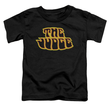 Black toddler t-shirt with Pontiac Judge Logo graphic