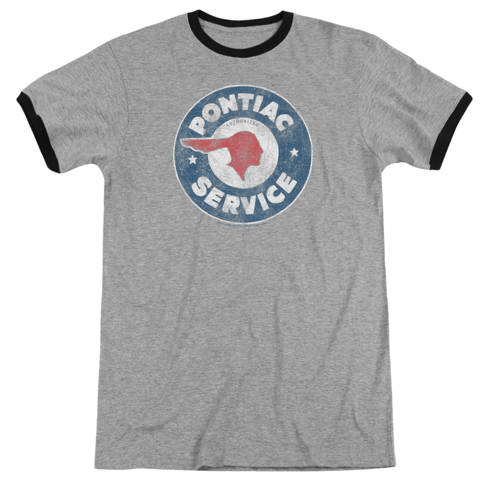 Pontiac Vintage Pontiac Service Men's Ringer T-Shirt Men's Ringer T-Shirt Pontiac   