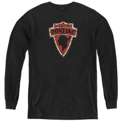 Pontiac Early Pontiac Arrowhead - Youth Long Sleeve T-Shirt Youth Long Sleeve T-Shirt Pontiac   