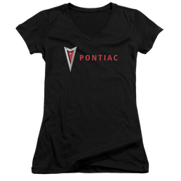 Pontiac Modern Pontiac Arrowhead Juniors V-Neck T-Shirt Juniors V-Neck T-Shirt Pontiac   