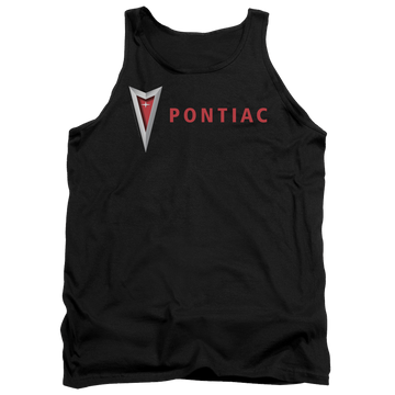 Black men's tank with Modern Pontiac Arrowhead graphic