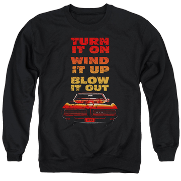 Pontiac Blow It Out Gto Men's Crewneck Sweatshirt Men's Crewneck Sweatshirt Pontiac   