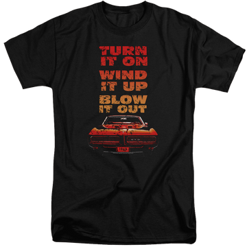 Pontiac Blow It Out Gto Men's Tall Fit T-Shirt Men's Tall Fit T-Shirt Pontiac   