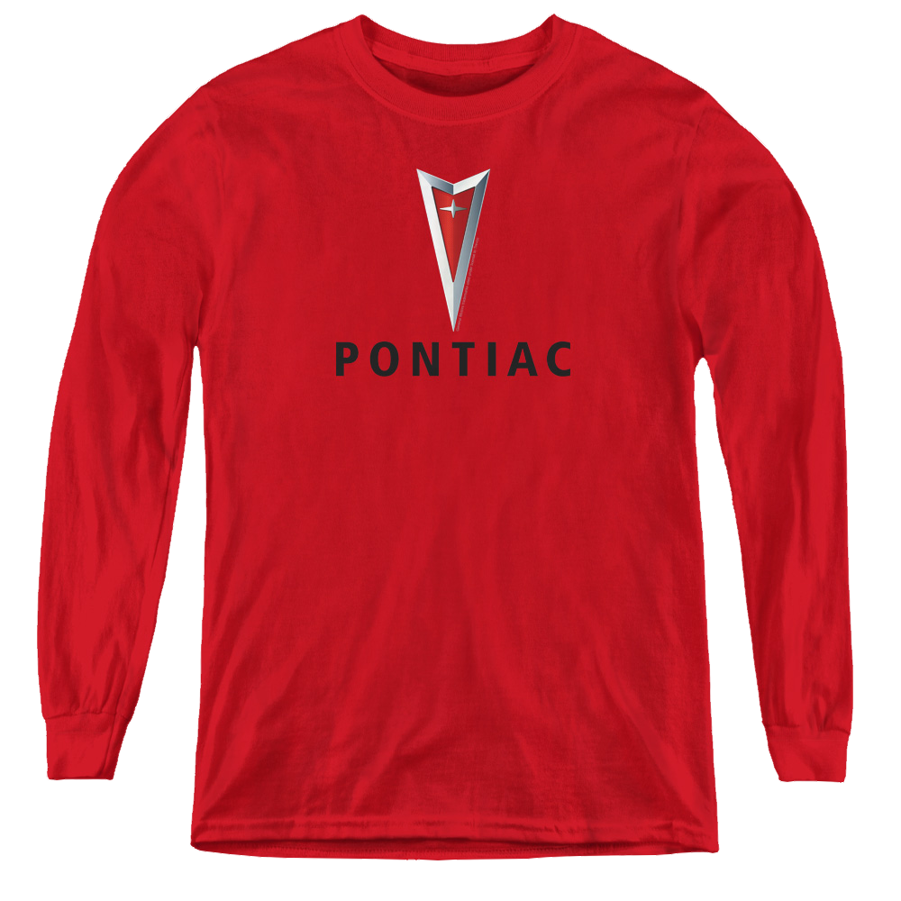 Pontiac Centered Arrowhead - Youth Long Sleeve T-Shirt Youth Long Sleeve T-Shirt Pontiac   