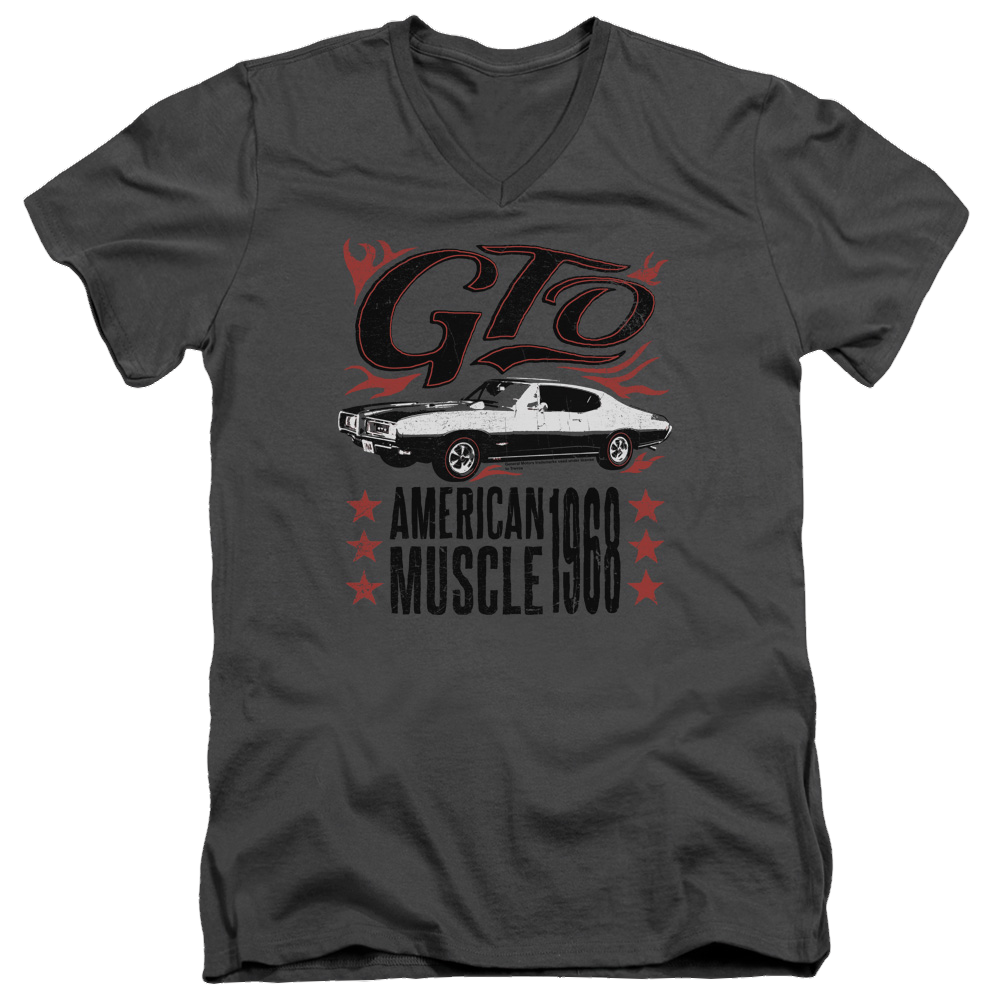 Pontiac Gto Flames Men's V-Neck T-Shirt Men's V-Neck T-Shirt Pontiac   