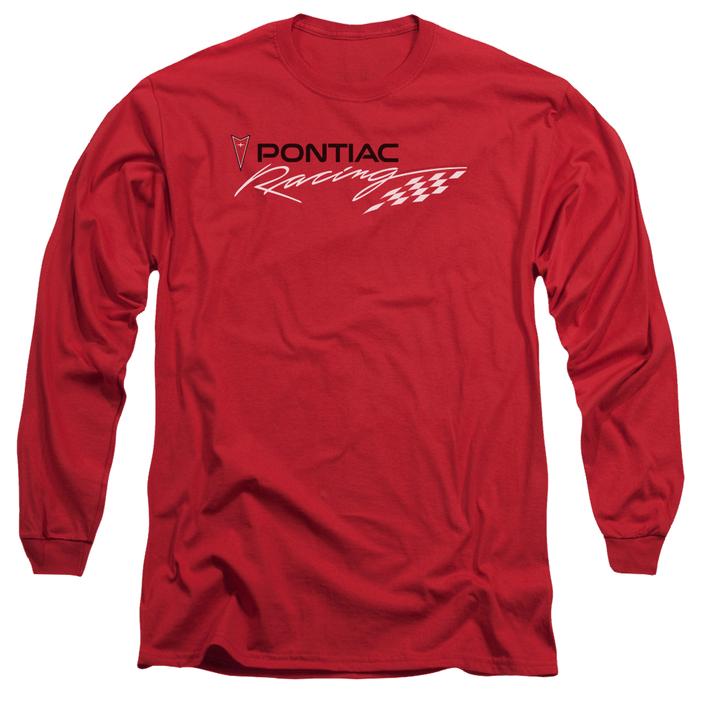 Pontiac Red Pontiac Racing Men's Long Sleeve T-Shirt Men's Long Sleeve T-Shirt Pontiac   