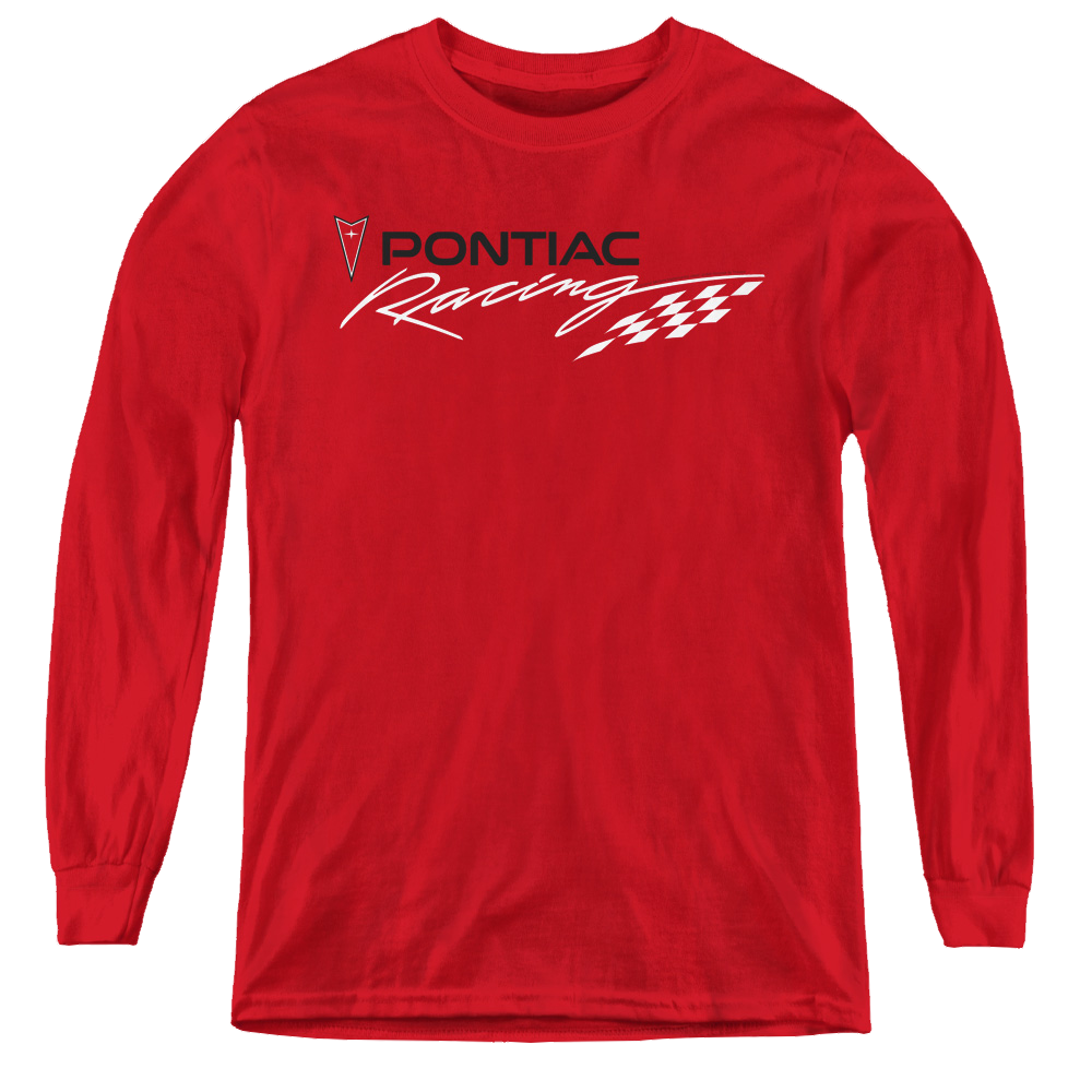 Pontiac Red Pontiac Racing - Youth Long Sleeve T-Shirt Youth Long Sleeve T-Shirt Pontiac   