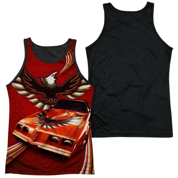 Pontiac Firebird Flames men's black back tank