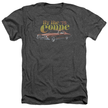 Charcoal men's heather t-shirt with Pontiac Fly The Coupe graphic