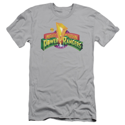 Mighty Morphin Power Rangers Mmpr Logo - Men's Slim Fit T-Shirt Men's Slim Fit T-Shirt Power Rangers   