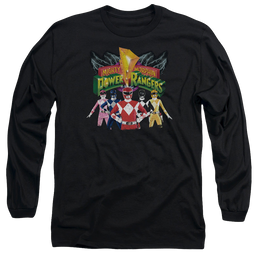 Mighty Morphin Power Rangers Rangers Unite - Men's Long Sleeve T-Shirt Men's Long Sleeve T-Shirt Power Rangers   