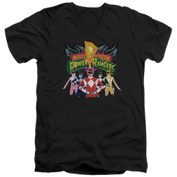 Mighty Morphin Power Rangers Rangers Unite - Men's V-Neck T-Shirt Men's V-Neck T-Shirt Power Rangers   