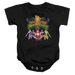 Mighty Morphin Power Rangers Rangers Unite - Baby Bodysuit Baby Bodysuit Power Rangers   