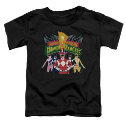 Mighty Morphin Power Rangers Rangers Unite - Toddler T-Shirt Toddler T-Shirt Power Rangers   