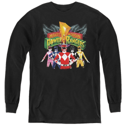 Mighty Morphin Power Rangers Rangers Unite - Youth Long Sleeve T-Shirt Youth Long Sleeve T-Shirt Power Rangers   