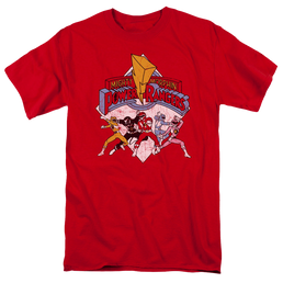 Mighty Morphin Power Rangers Retro Rangers - Men's Regular Fit T-Shirt Men's Regular Fit T-Shirt Power Rangers   