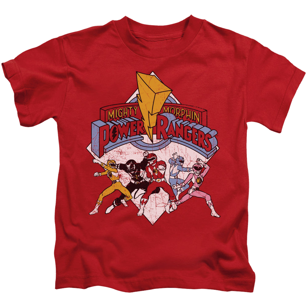 Mighty Morphin Power Rangers Retro Rangers - Kid's T-Shirt Kid's T-Shirt (Ages 4-7) Power Rangers   
