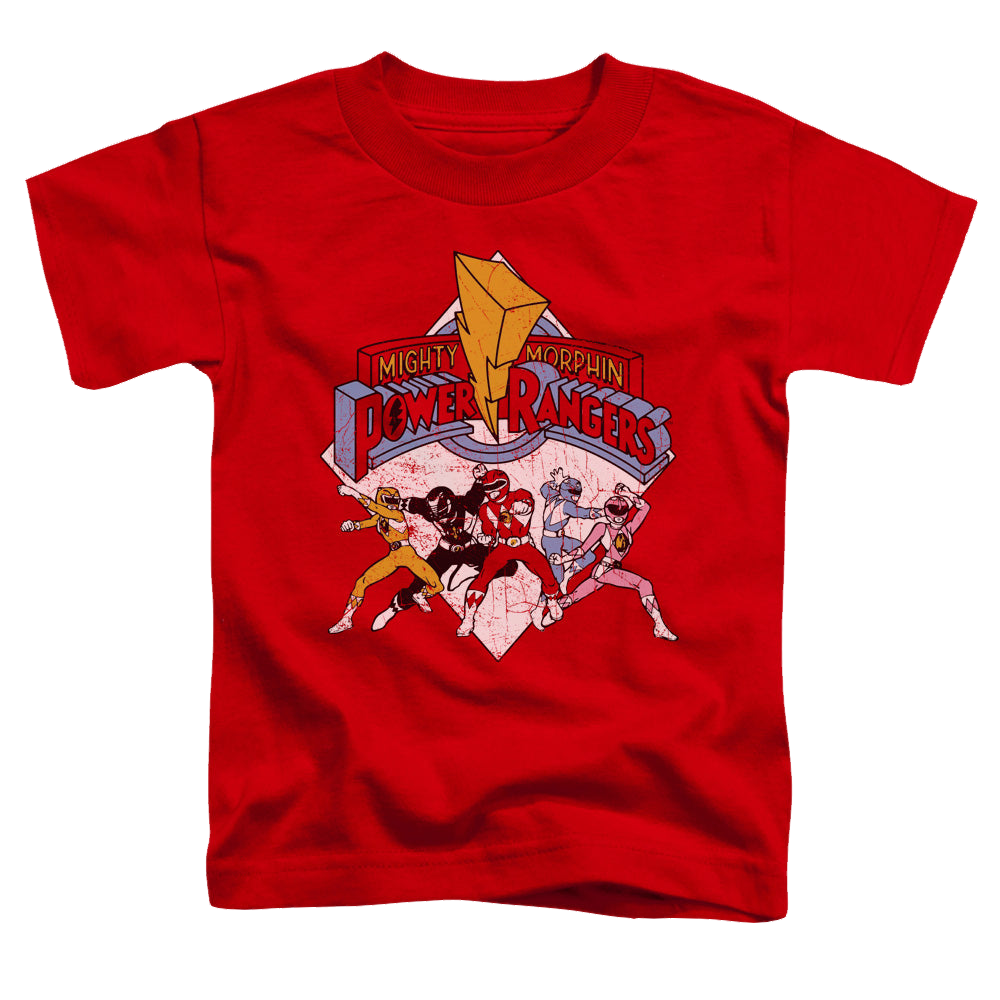 Mighty Morphin Power Rangers Retro Rangers - Toddler T-Shirt Toddler T-Shirt Power Rangers   