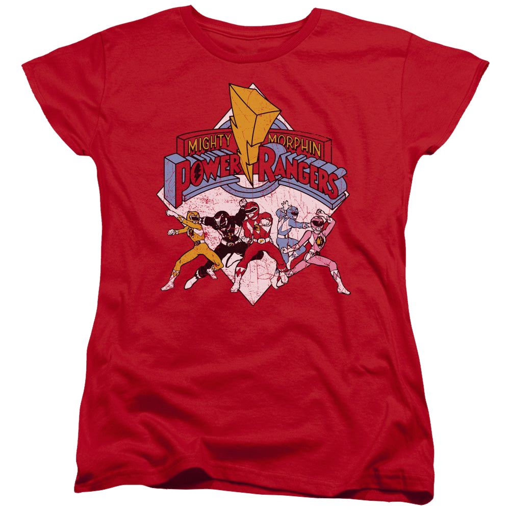 Mighty Morphin Power Rangers Retro Rangers - Women's T-Shirt Women's T-Shirt Power Rangers   