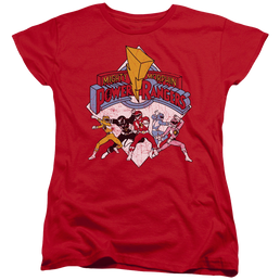Mighty Morphin Power Rangers Retro Rangers - Women's T-Shirt Women's T-Shirt Power Rangers   