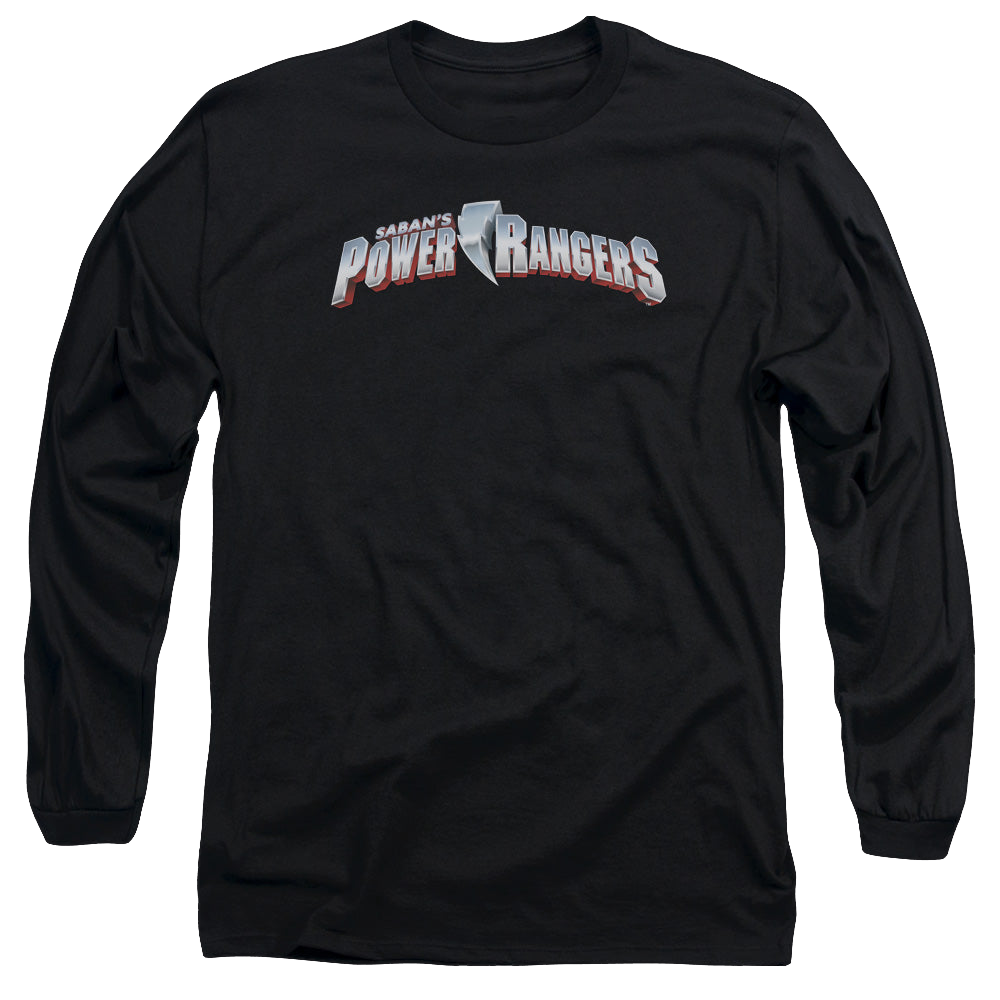 Mighty Morphin Power Rangers New Logo - Men's Long Sleeve T-Shirt Men's Long Sleeve T-Shirt Power Rangers   