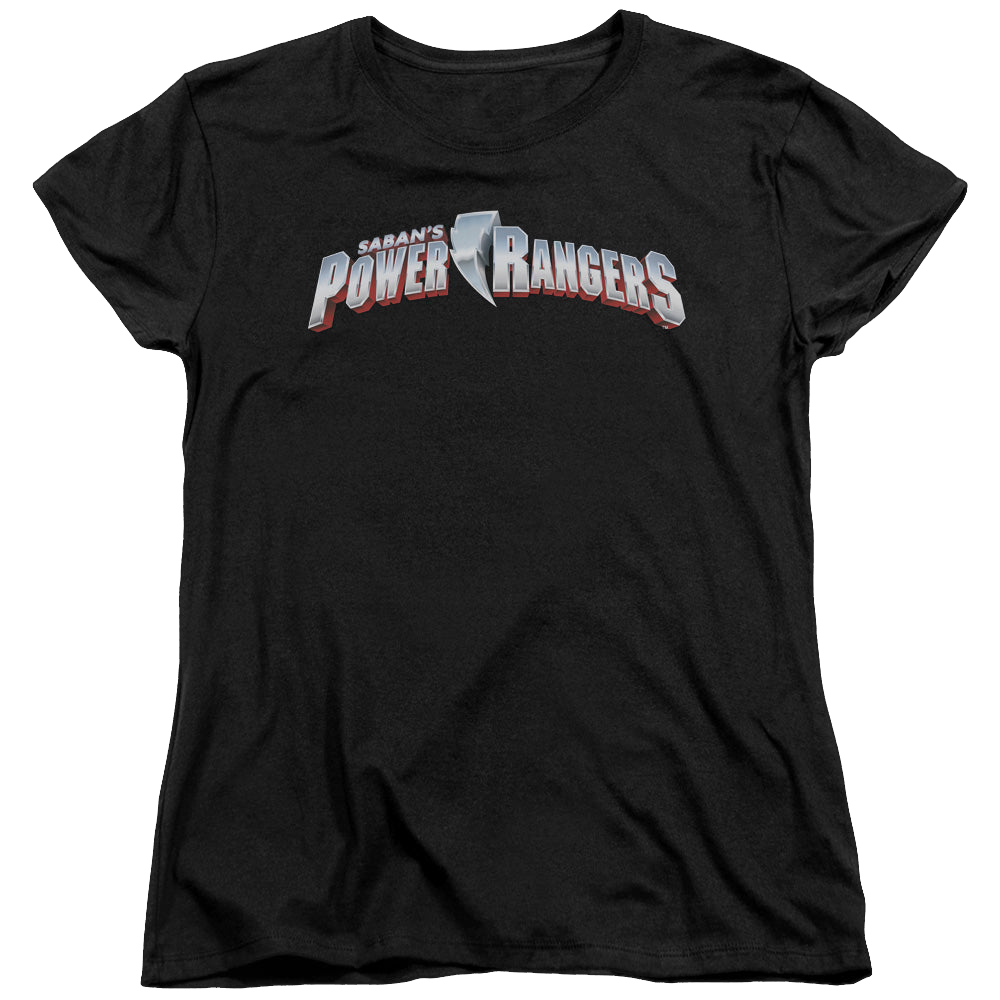 Mighty Morphin Power Rangers New Logo - Women's T-Shirt Women's T-Shirt Power Rangers   