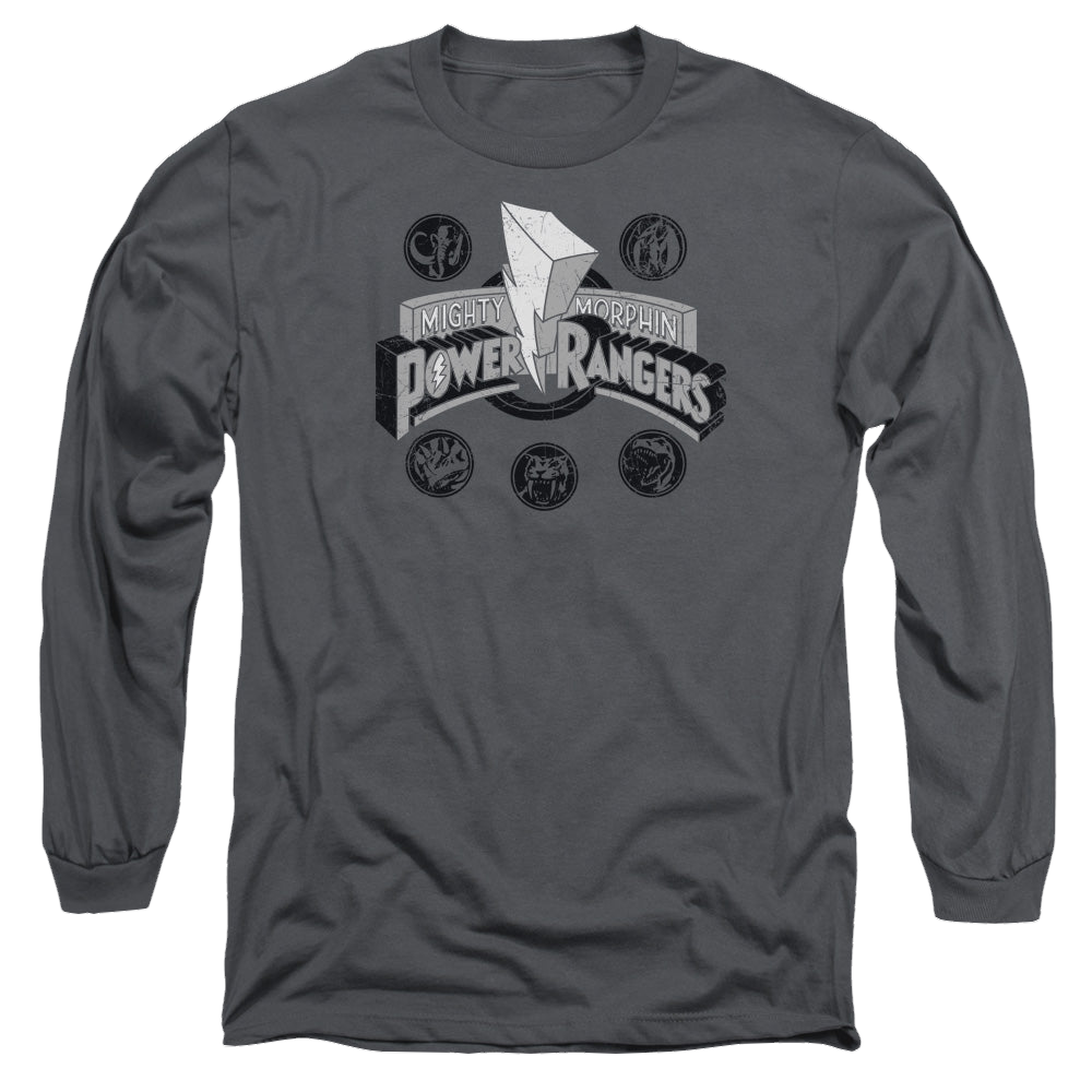 Mighty Morphin Power Rangers Power Coins - Men's Long Sleeve T-Shirt Men's Long Sleeve T-Shirt Power Rangers   
