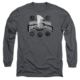 Mighty Morphin Power Rangers Power Coins - Men's Long Sleeve T-Shirt Men's Long Sleeve T-Shirt Power Rangers   