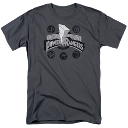 Mighty Morphin Power Rangers Power Coins - Men's Regular Fit T-Shirt Men's Regular Fit T-Shirt Power Rangers   