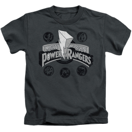 Mighty Morphin Power Rangers Power Coins - Kid's T-Shirt Kid's T-Shirt (Ages 4-7) Power Rangers   