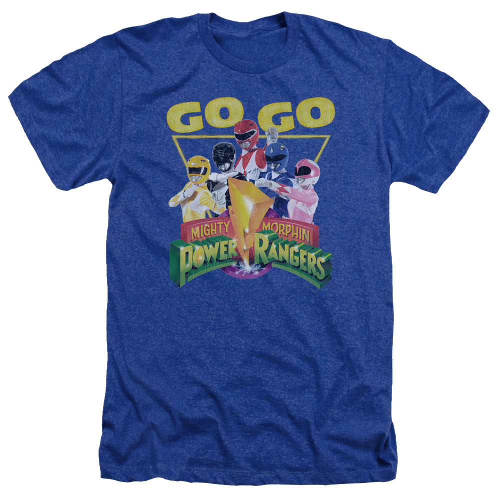 Mighty Morphin Power Rangers Go Go - Men's Heather T-Shirt Men's Heather T-Shirt Power Rangers   