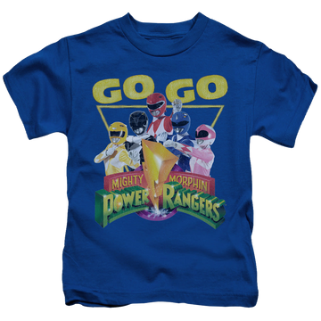 Royal kid's t-shirt for ages 4 to 7 with Mighty Morphin Power Rangers Go Go graphic