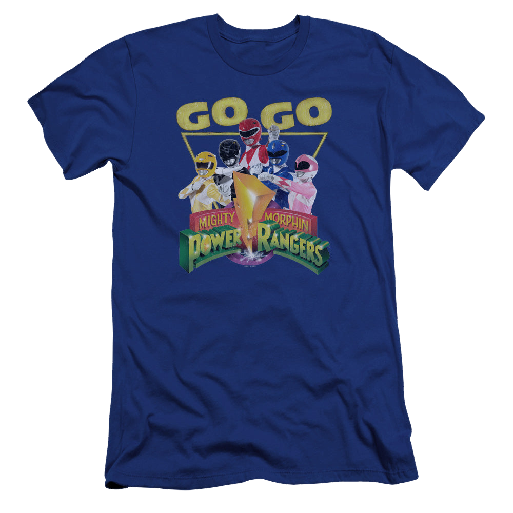 Mighty Morphin Power Rangers Go Go - Men's Premium Slim Fit T-Shirt Men's Premium Slim Fit T-Shirt Power Rangers   