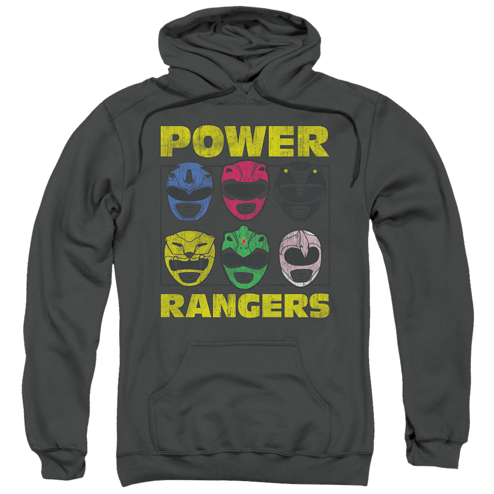 Mighty Morphin Power Rangers Ranger Heads - Pullover Hoodie Pullover Hoodie Power Rangers   