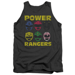 Mighty Morphin Power Rangers Ranger Heads - Men's Tank Top Men's Tank Power Rangers   