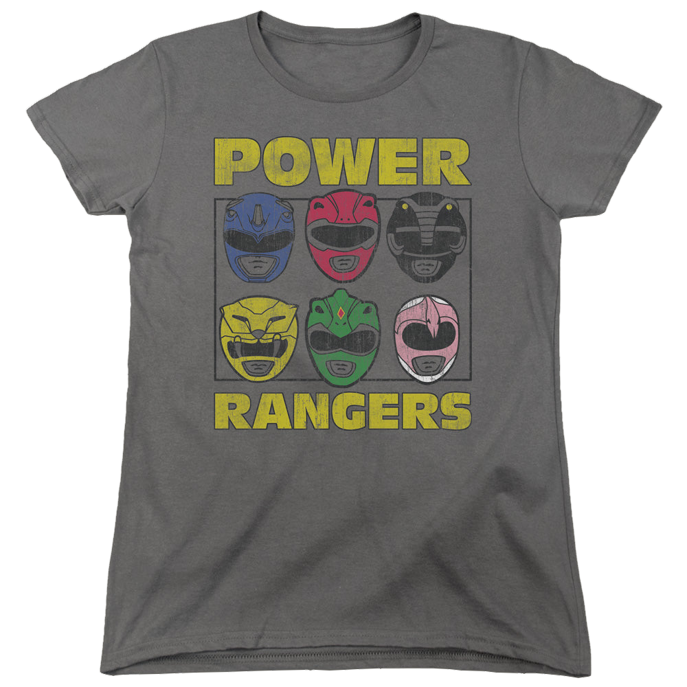 Mighty Morphin Power Rangers Ranger Heads - Women's T-Shirt Women's T-Shirt Power Rangers   