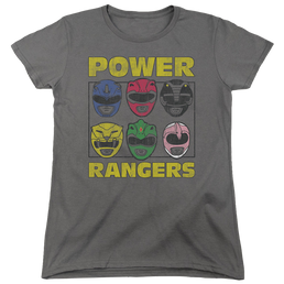 Mighty Morphin Power Rangers Ranger Heads - Women's T-Shirt Women's T-Shirt Power Rangers   