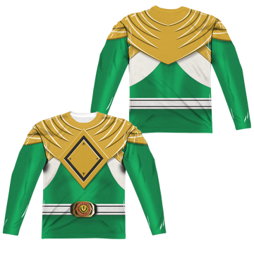 Mighty Morphin Power Rangers Green Ranger men's all-over print long sleeve
