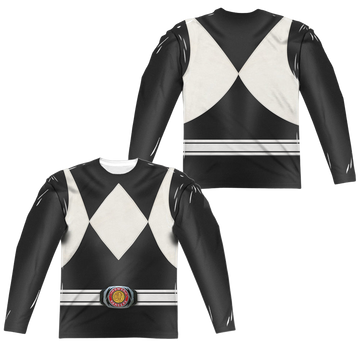 Mighty Morphin Power Rangers Black Ranger men's all-over print long sleeve