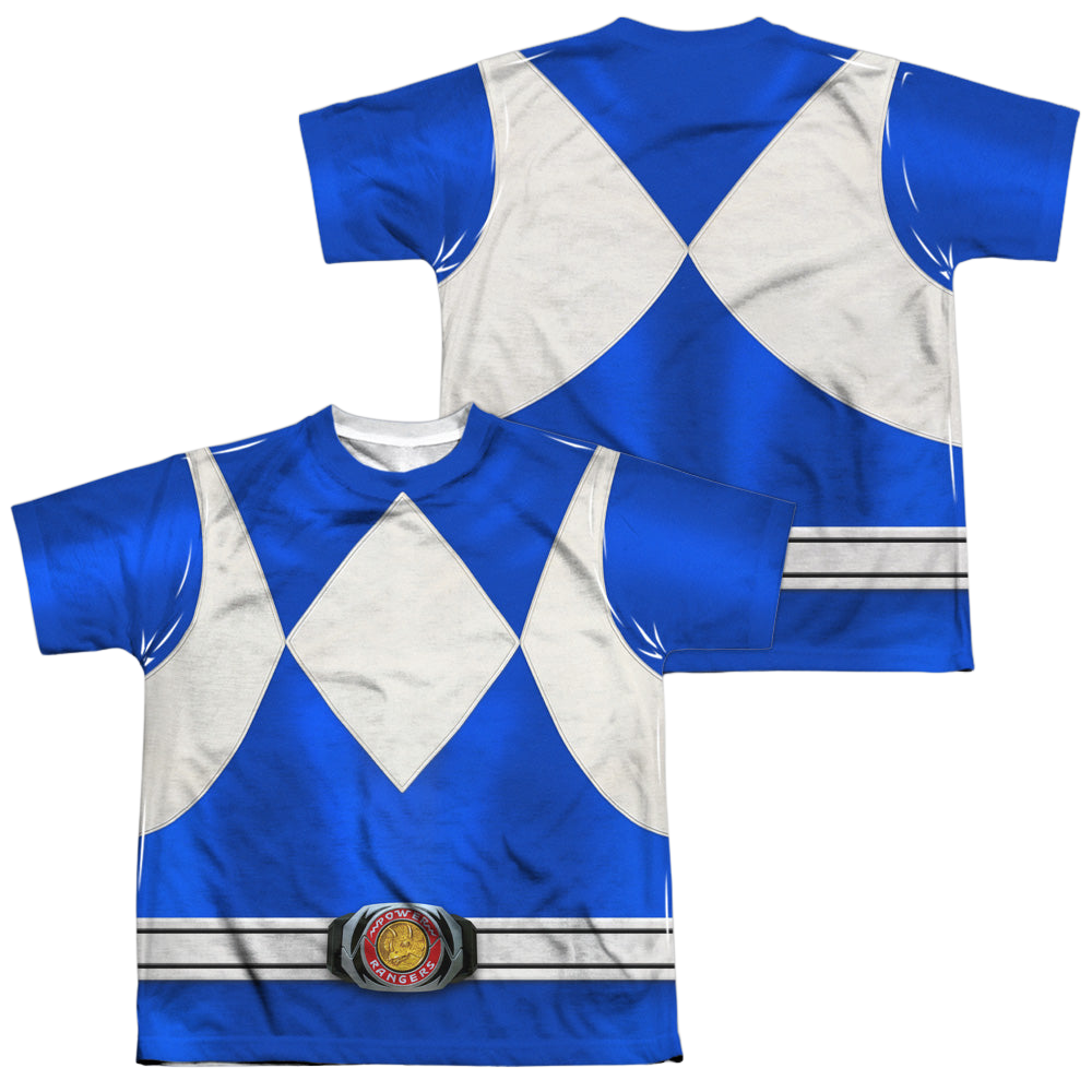 Mighty Morphin Power Rangers Blue Ranger F/B - Youth All-Over Print Youth All-Over Print T-Shirt (Ages 8-12) Power Rangers   