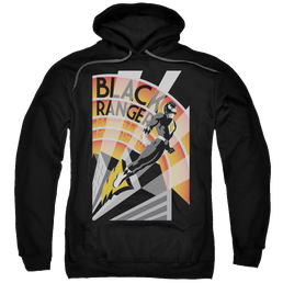 Mighty Morphin Power Rangers Black Ranger Deco - Pullover Hoodie Pullover Hoodie Power Rangers   