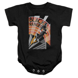 Mighty Morphin Power Rangers Black Ranger Deco - Baby Bodysuit Baby Bodysuit Power Rangers   