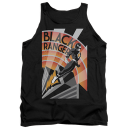 Mighty Morphin Power Rangers Black Ranger Deco - Men's Tank Top Men's Tank Power Rangers   